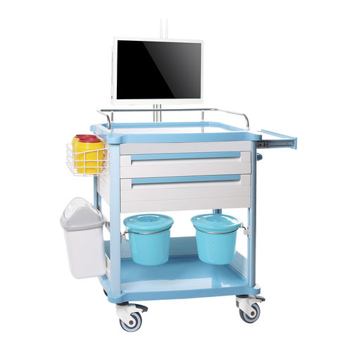 Медицинская тележка - HS-T-15 - Shandong HESOURCE Medical Equipment - для больниц / для общего применения / подъемная