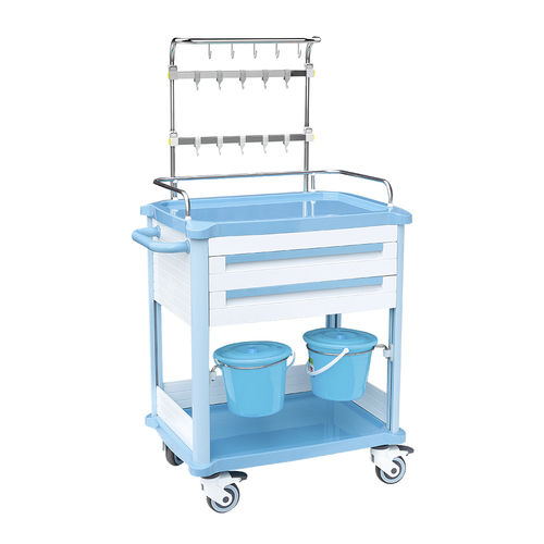 Медицинская тележка - HS-C-06 - Shandong HESOURCE Medical Equipment - для общего применения / для медицинского ухода / служебная