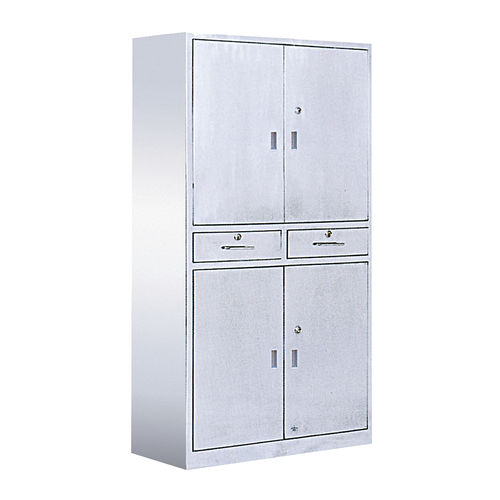 Шкаф для больниц - SS-HS-D07​ - Shandong HESOURCE Medical Equipment - с дверью / с выдвижным ящиком / из нержавеющей стали
