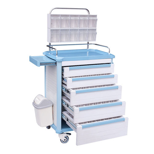 Тележка для анестезии - HS-E-01 - Shandong HESOURCE Medical Equipment - медицинская / для общего применения / служебная