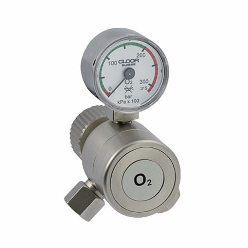 Редуктор для кислорода - PM0100E - GLOOR MEDICAL - воздушный / CO2 / закиси азота