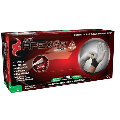 Нитриловая перчатка - ApexPro™ LC100 - Digitcare Corporation - медицинская / неопудренная