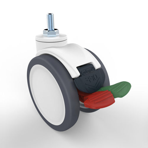 Колесо с тормозом - RDSD-125B-WG-M12X25-3D - Fujian Secure Medical Technology