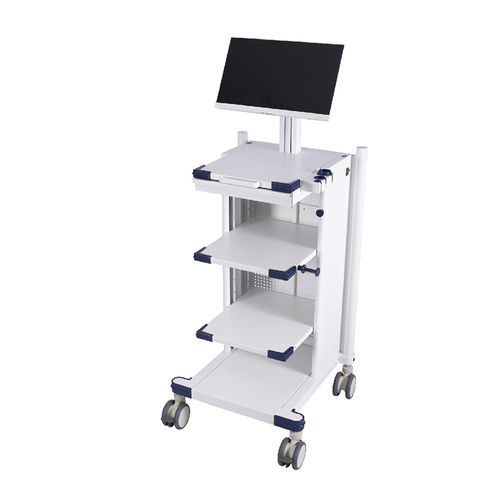 Медицинская тележка - G-NB3-00-G - Fujian Secure Medical Technology - для эндоскопии / для медицинского ухода / с подносом
