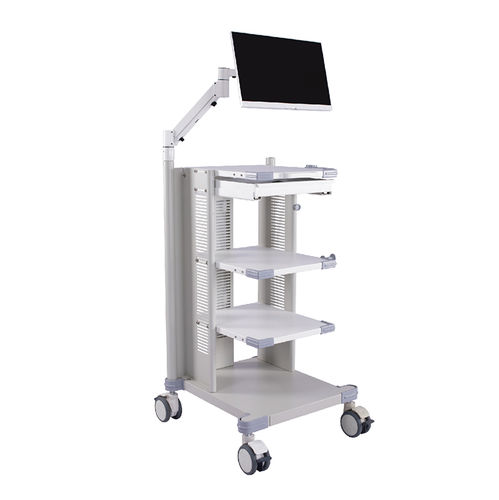 Медицинская тележка - G-NB2-00 - Fujian Secure Medical Technology - для эндоскопии / для медицинского ухода / с подносом