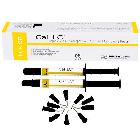 Стоматологический материал из гидроксида кальция - CAL LC™ - PREVEST DENPRO LIMITED - для оттискных ложек / фотополимеризуемый / рентгеноконтрастный
