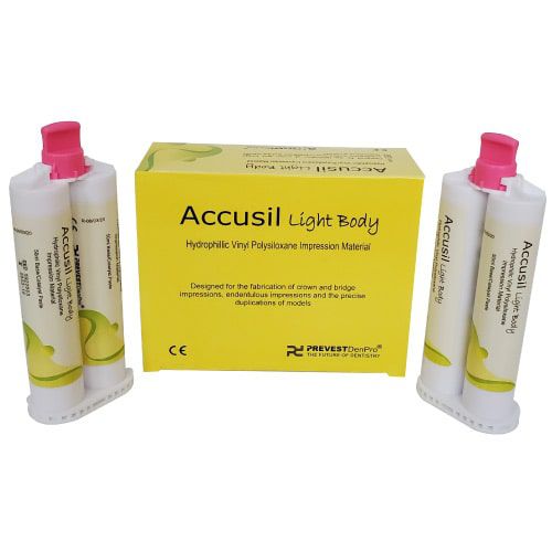 Стоматологический материал из винилполисилоксана - Accusil Putty Light Body - PREVEST DENPRO LIMITED - для зубных мостов / для зубных коронок / для оттискных ложек
