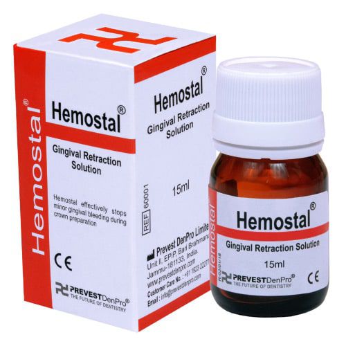 Стоматологический материал из фарфора - Hemostal - PREVEST DENPRO LIMITED - хлорид алюминия / десневой / жидкость