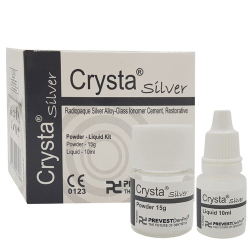 Стоматологический адгезив для реставрации - Crysta® Silver - PREVEST DENPRO LIMITED - стеклоиономер / жидкость / временный