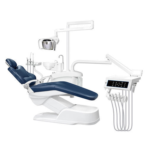 Стоматологическая установка с электрическим креслом - JG-580 - FOSHAN JINGLE MEDICAL EQUIPMENT CO., LTD - с гибким подголовником / с аппаратом для гигиены / с держателем инструментов