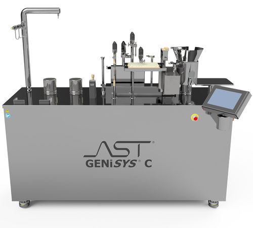 Линия розлива и укупорки для фармацевтической промышленности - GENiSYS® C - AST Automated Systems of Tacoma - автоматизированная / поворотная / асептическая