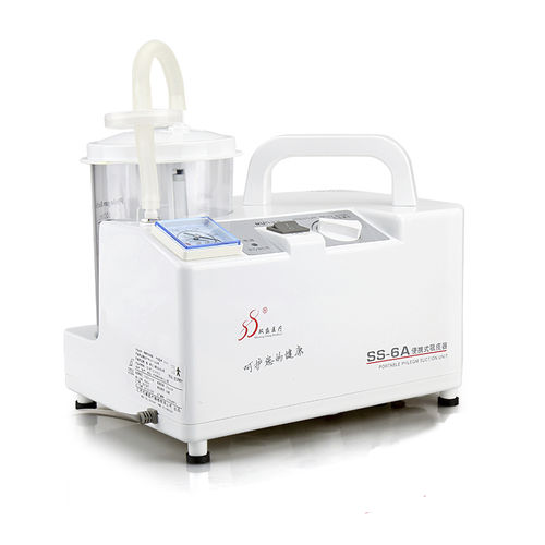 Электрический хирургический аспиратор - SS-6A - Jiangsu Shuangsheng Medical Equipment - для хирургического дренирования и дебридмента / переносной
