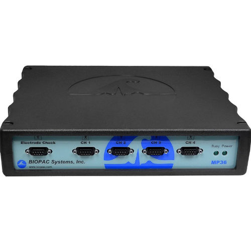 Медицинская система сбора биосигналов - MP36RWSW-ENT - Biopac Systems - для трансфера пациента / 4 канала / анализа данных