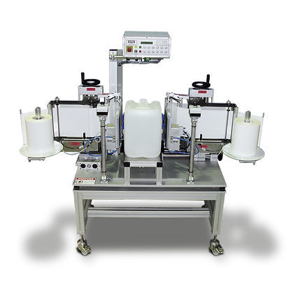 Этикетировочная машина для контейнеров - TNC-2F - b+b Automations- und Steuerungstechnik GmbH - полуавтоматическая