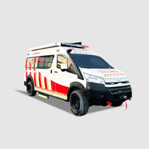 Машина скорой помощи фургон - HiAce High Roof  - Abronn - 4x4 / с 4 носилками / с кислородной терапией