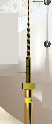 Сверло для стоматологии - E-FLEX S - Changzhou Sifary Medical Technology - металлизированное / прямое