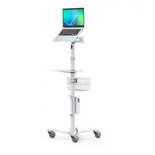 Компьютерная тумба для цифрового планшета - Universal IT Mount Medical Rolling Cart - IT Mount Rise Free - Maclocks / Compulocks - защищенная