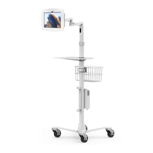 Компьютерная тумба для цифрового планшета - Galaxy Tab A8/A9+ Extended Medical Rolling Cart - Maclocks / Compulocks - защищенная