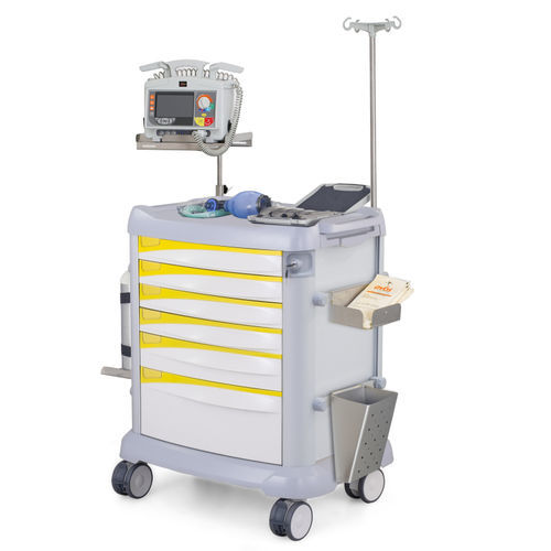Тележка для неотложной помощи - AB11.60 - Inspital Medical Technology - для медицинских приборов / для разгрузочно-погрузочных работ / из нержавеющей стали