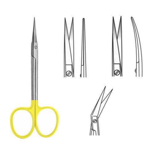 Ножницы для стоматологической хирургии - Iris Scissor TC - J+K Chirurgische Instrumente - Ирис / для человека / из карбида вольфрама
