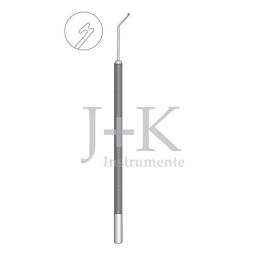 Хирургический крючок для радужной оболочки глаза -  (E2-2001) - J+K Chirurgische Instrumente