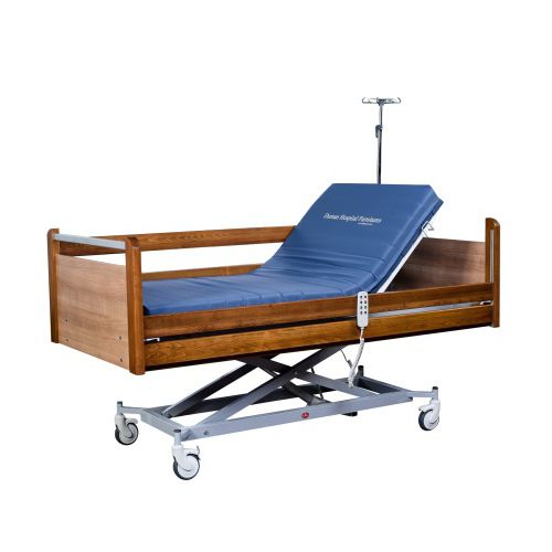 Кровать для больниц - AD-1347 - DUMAN HOSPITAL FURNITURE - электрическая / с регулируемой высотой / на роликах