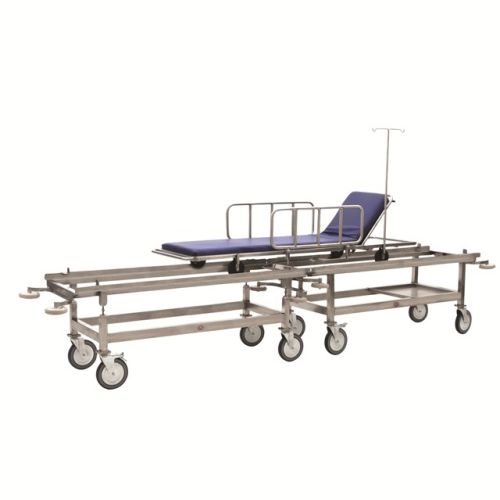 Тележка-каталка для трансфера пациента - AD-227/DPY - DUMAN HOSPITAL FURNITURE - ручная / с регулируемой спинкой / 2 секции