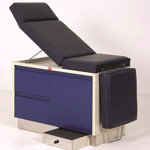 Ручной диагностический стол - AD-205.A - DUMAN HOSPITAL FURNITURE - с регулируемой спинкой / с ящиком для хранения / 4 секции