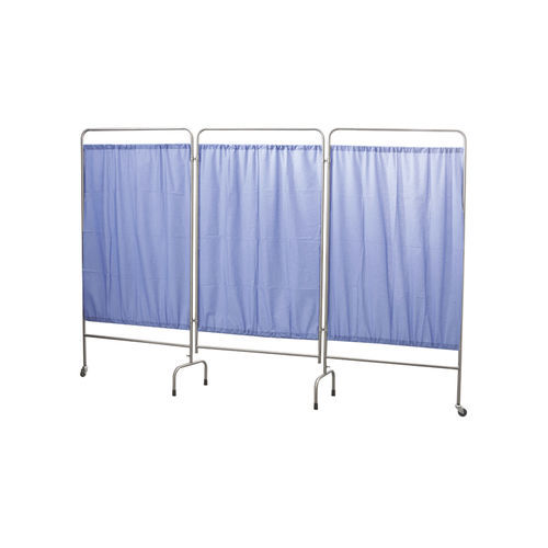 Медицинская ширма на роликах - AD-223.P - DUMAN HOSPITAL FURNITURE - 3 стенки / из нержавеющей стали
