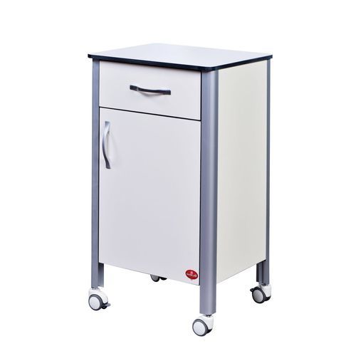 Прикроватный столик на роликах - AD-259.KL - DUMAN HOSPITAL FURNITURE - с выдвижными ящиками