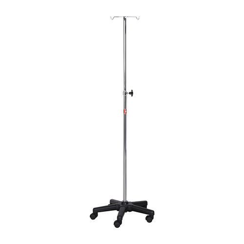 Стойка для сыворотки на роликах - AD-241.A1 - DUMAN HOSPITAL FURNITURE - 2 крюка / с регулируемой высотой