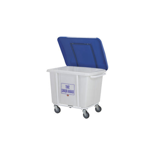 Медицинская тележка с мешками - AD-231.PL  - DUMAN HOSPITAL FURNITURE - для прачечных / из пластика