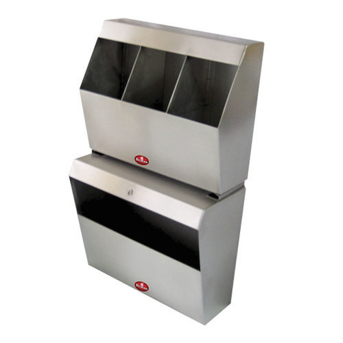 Шкаф для масок - AD-453 - DUMAN HOSPITAL FURNITURE - для бахил / для шапочек / из нержавеющей стали
