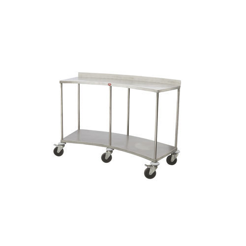 Рабочий стол - AD-840.40  - DUMAN HOSPITAL FURNITURE - полукруглый / из нержавеющей стали