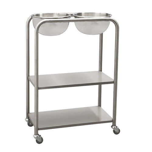 Тележка для перевязки - AD-172.P2 - DUMAN HOSPITAL FURNITURE - из нержавеющей стали / с чашечкой