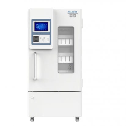 Холодильник для банка крови - XC-168L - Zhongke Meiling Cryogenics Co., Ltd., - в виде шкафа / 1 дверца / охлаждение воздухом