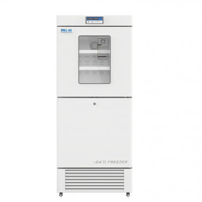 Холодильник для лаборатории - YCD-EL450 - Zhongke Meiling Cryogenics Co., Ltd., - в виде шкафа / на роликах / 2 дверцы