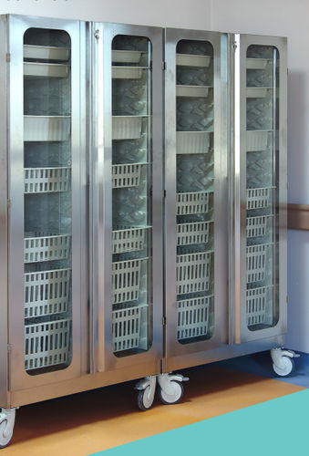 Шкаф для больниц - 224.9072 - SEBA HANDELS - с дверью / с корзиной / с подносом