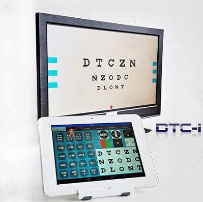 Монитор-оптотип - DTC-1 - OICO - Ophthalmic Instrument Company - с дистанционным управлением
