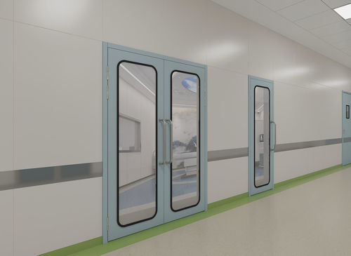 Воздухонепроницаемая дверь - KND-DOOR - Shenzhen Kenid Medical Devices - для лаборатории / для чистых помещений / из нержавеющей стали