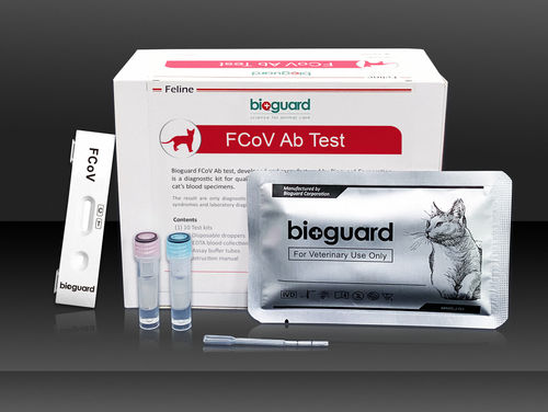 Экспресс-тест на инфекционные заболевания - FCoV Ab - Bioguard corporation - для кошек / на коронавирус / сыворотки