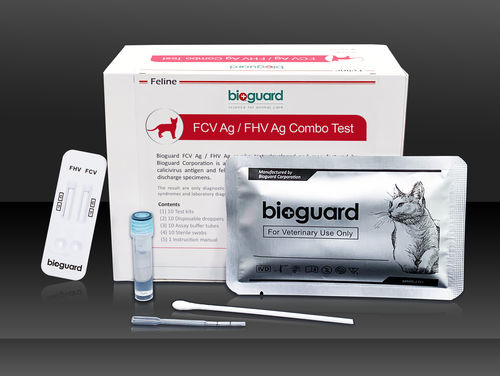 Экспресс-тест на инфекционные заболевания - FCV Ag / FHV Ag Combo  - Bioguard corporation - для кошек / на калицивироз кошек / на вирус кошачьего герпеса