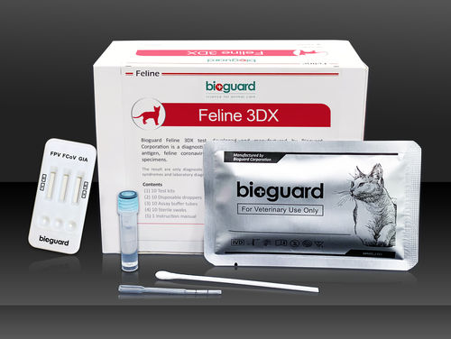 Экспресс-тест на инфекционные заболевания - 3DX - Bioguard corporation - для кошек / для фекалий