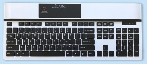 Медицинская клавиатура с цифровым блоком клавиатуры - KSI-1700 SX W - Key Source International - с международной раскладкой / дезинфицируемая / для гигиены