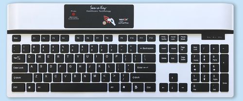 Медицинская клавиатура с цифровым блоком клавиатуры - KSI-1700 SX HW-16 - Key Source International - с международной раскладкой / RFID / дезинфицируемая
