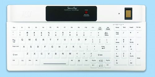 Медицинская клавиатура с цифровым блоком клавиатуры - KSI-1802R SX FFFW - Key Source International - из силикона / дезинфицируемая / с подсветкой