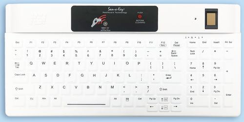Медицинская клавиатура с цифровым блоком клавиатуры - KSI-1802R SX HFFFW-16 - Key Source International - из силикона / дезинфицируемая / с подсветкой