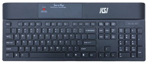 Медицинская клавиатура с цифровым блоком клавиатуры - KSI-1700 SX B - Key Source International - с международной раскладкой / дезинфицируемая / моющаяся