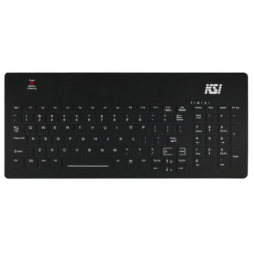 Медицинская клавиатура с цифровым блоком клавиатуры - KSI-1801 SX B - Key Source International - с международной раскладкой / из силикона / из силиконового каучука