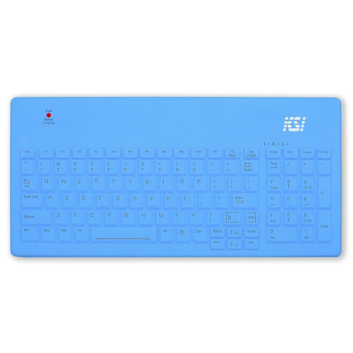 Медицинская клавиатура с цифровым блоком клавиатуры - KSI-1801 SX BL - Key Source International - с международной раскладкой / из силикона / из силиконового каучука